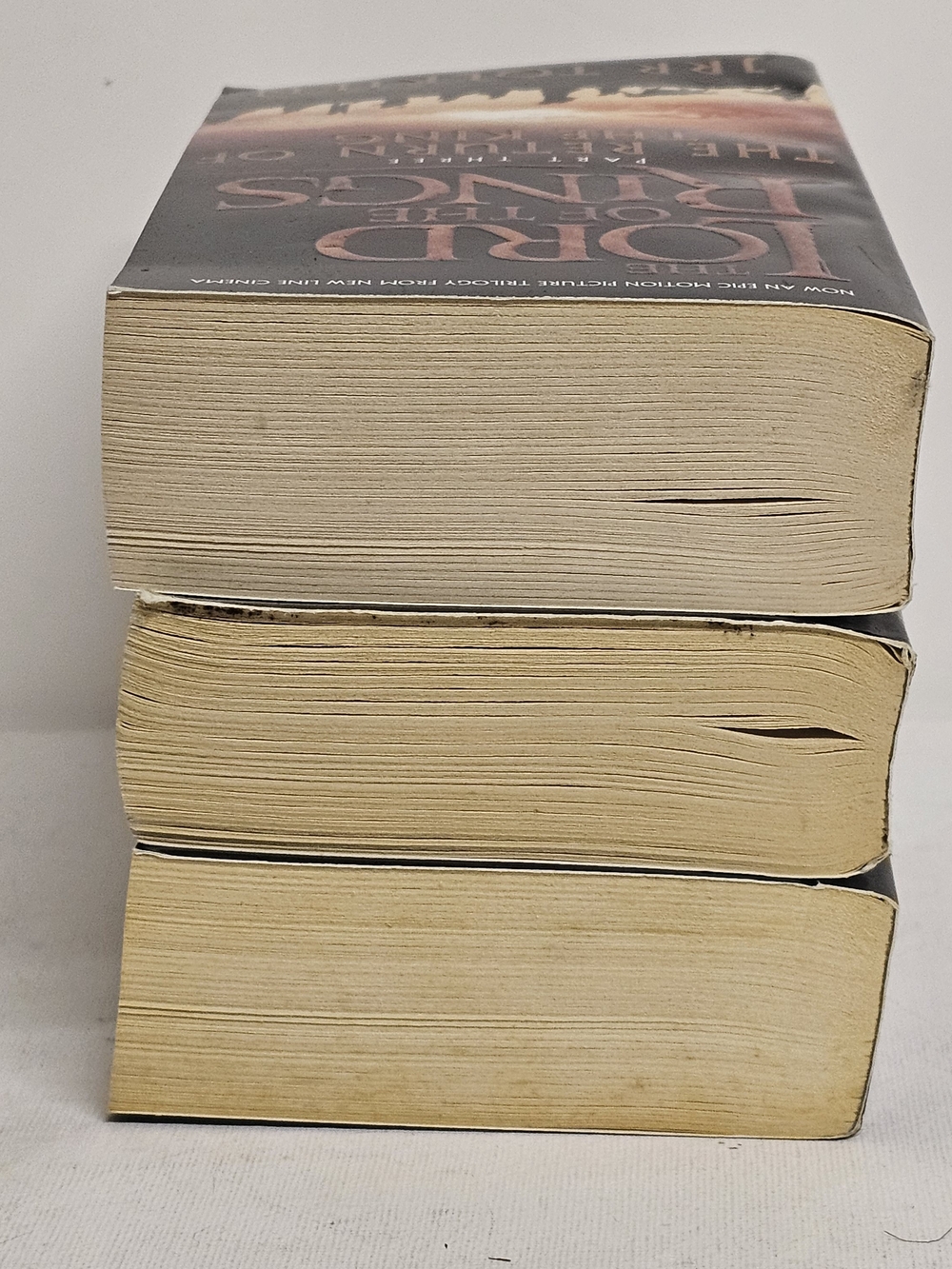 Lord of the Rings Trilogy Paperback Set Tolkien 3 Books Fellowship - Picture 6 of 6